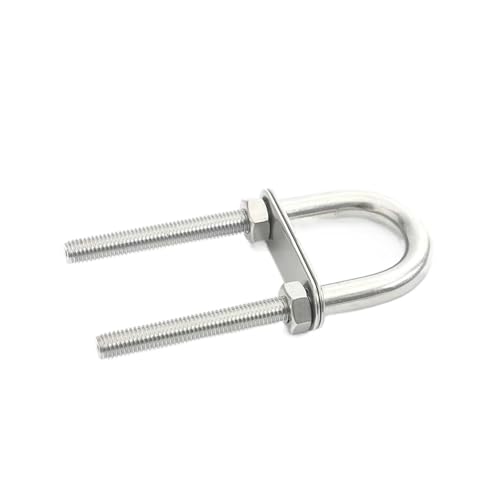 U-Bolzen, U-Klemme, 1 STÜCK M4 M5 M6 M8 M10 M12 Edelstahl 304 Marine Rigging Bug-Heck-Auge U-Bolzen for Bootsbeschläge Teile Rohrklemme,(M10X110mm) von DXEAIN