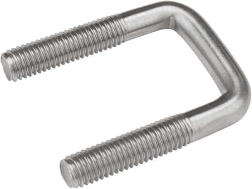 U-Bolzen, U-Klemme, 1 STÜCK M6 M8 M10 U-Klemme 304 Edelstahl Vierkantclip Rechtwinkliger U-Bolzen Rechtwinklige Schraubklemme Rohr Schnapprohr,(M8x60x100 1pcs) von DXEAIN
