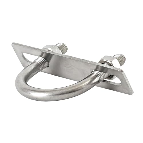 U-Bolzen, U-Klemme, M6 M8 304 Edelstahl-Filet-U-Clip mit Prallmutter-Kombination, U-förmiger Schnallenbolzen, U-förmige Schraube,(M6x102x122mm 1set) von DXEAIN