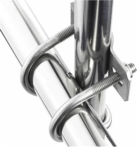 U-Bolzen, U-Klemme, Rohrschelle, verzinkter Edelstahl, doppelte U-förmige Schraube, Kreuzschraube, speziell geformtes Rohr, Schnallenrohr,(304 2U M6 63x25mm) von DXEAIN