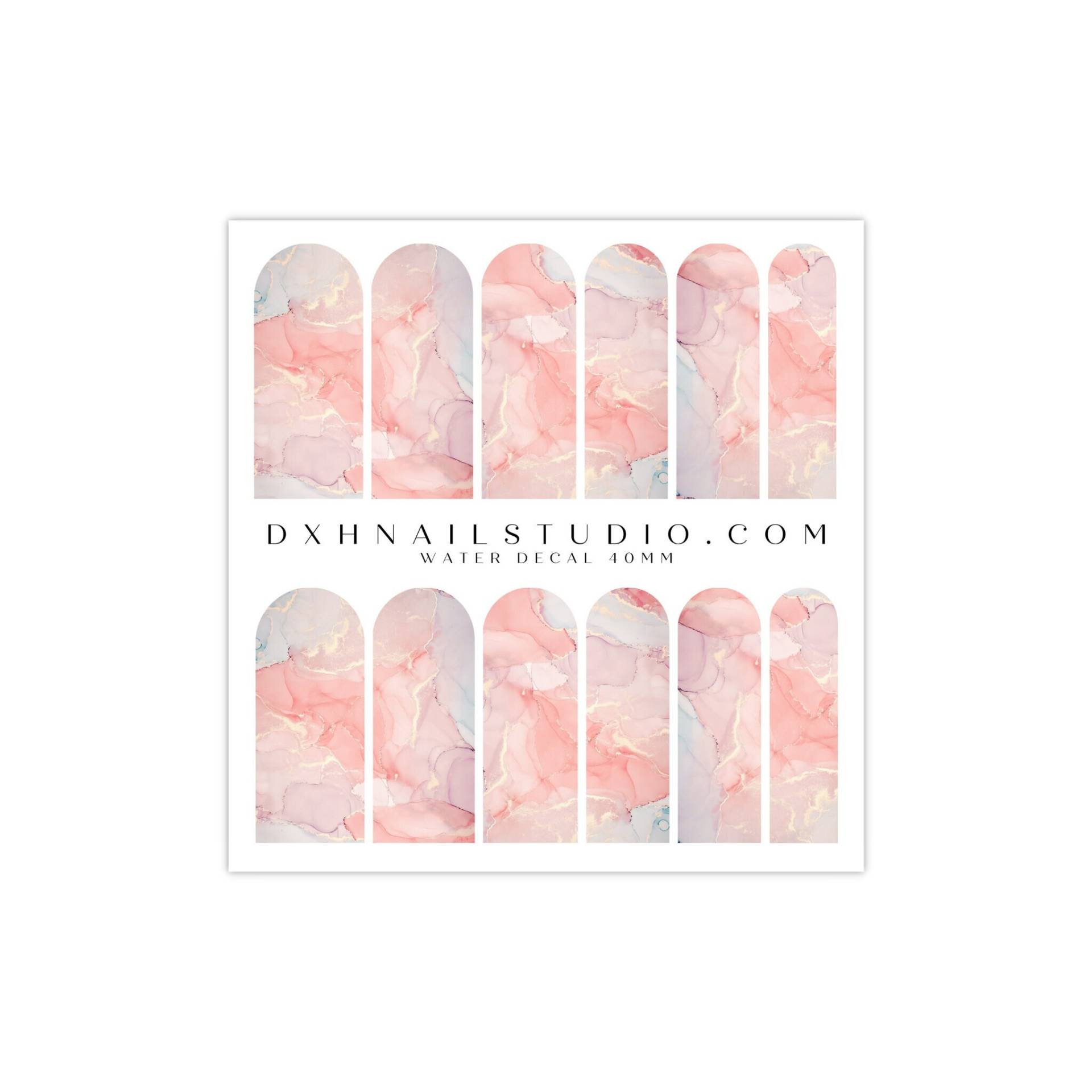 Blush Pink Quartz Marmor Nagel Abziehbilder - Wassertransfer Nail Wraps Für Acryl Gel X Press On Extensions Zubehör Blush Pink Quartz Marmor Nagel Abziehbilder - Wassertransfer Nail Wraps Für Acryl Gel X Press On Extensions Zubehör von DXHNAILCO