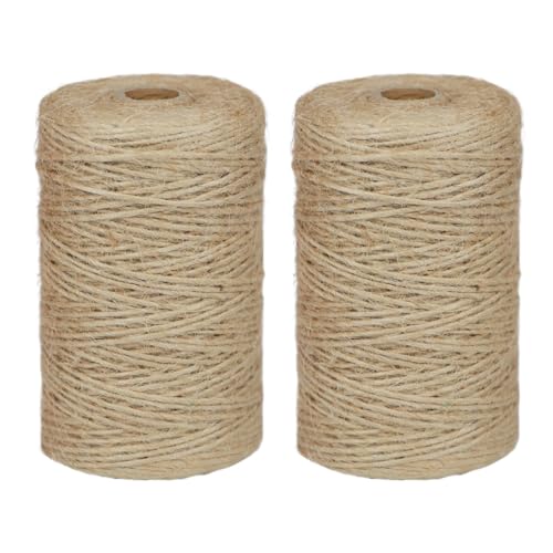 DXRPO Natur Juteschnur Kordel, 2mm x 100m x 2 Juteseil, Sisalseil, Gartenschnur, Paketschnur, Hanfseil, Bastelschnur Reißfest für DIY Basteln, Kratzbaum, Kunstgewerbe Gartenarbeit Dekorieren DXRPO Natur Juteschnur Kordel, 2mm x 100m x 2 Juteseil, Sisalseil, Gartenschnur, Paketschnur, Hanfseil, Bastelschnur Reißfest für DIY Basteln, Kratzbaum, Kunstgewerbe Gartenarbeit Dekorieren von DXRPO
