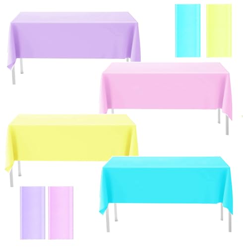 Kunststoff-Tischdecken in Pastellfarben, verschiedene Farben, Einweg-Tischdecken, Regenbogen-Mischfarben, Tischdecke für Einhorn-Geburtstagsparty, Babyparty, Hochzeit, Party-Dekorationen (4, Macarons Kunststoff-Tischdecken in Pastellfarben, verschiedene Farben, Einweg-Tischdecken, Regenbogen-Mischfarben, Tischdecke für Einhorn-Geburtstagsparty, Babyparty, Hochzeit, Party-Dekorationen (4, Macarons von DXary