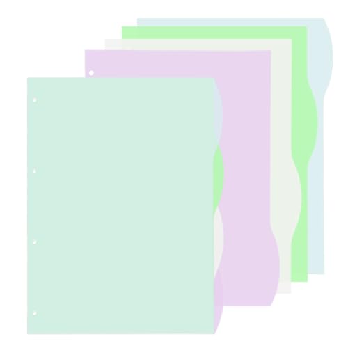 DY.2ten Ordner Register A4,Trennstreifen für Ordner mit 4 Loch,8 teilig,1/4-Ausschnitt-Tabs, Kunststoff Index ​Teiler für Schule/Büro (2 Sets, Farbmix) von DY.2ten