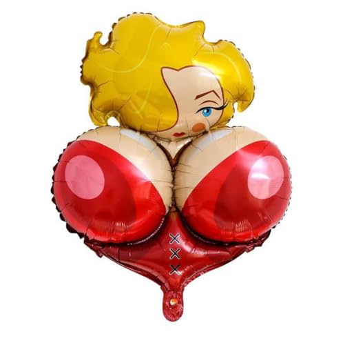 1 x lustiger Streich, großer Bachelorette-Party-Ballon, aufblasbar, Junggesellinnenabschied, Brautdekoration, Dusche, aufblasbarer Ballon, Foto-Requisite, Dekoration, Werkzeug, Hochzeitsspiel von DYBADYSA