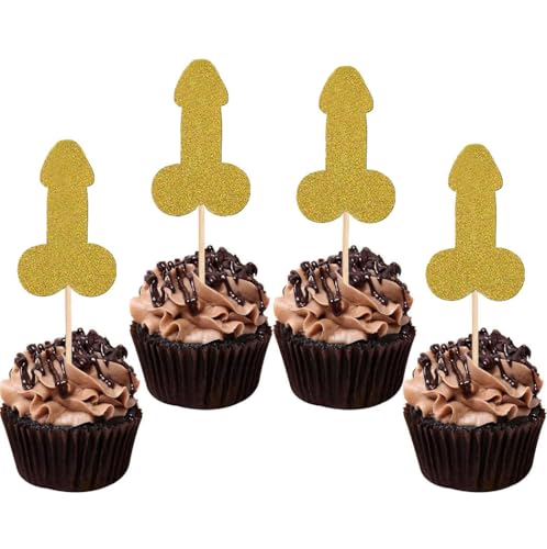 12 Stück Streich Junggesellinnenabschied Kuchen Cupcake Topper Dekoration Geschlecht Glitzer Pick für Junggesellinnenabschied Brautparty Verlobung Lieferant Gefälligkeiten Spiel Werkzeug Dekor Set Y20 12 Stück Streich Junggesellinnenabschied Kuchen Cupcake Topper Dekoration Geschlecht Glitzer Pick für Junggesellinnenabschied Brautparty Verlobung Lieferant Gefälligkeiten Spiel Werkzeug Dekor Set Y20 von DYBADYSA