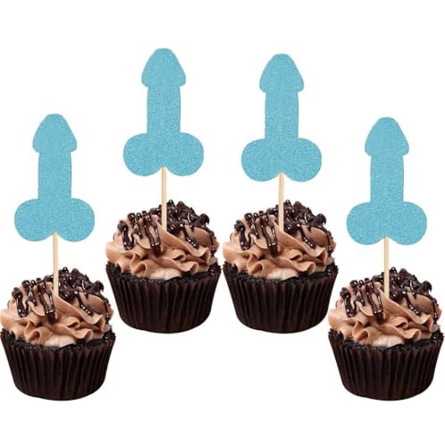 12 Stück Streich Junggesellinnenabschied Kuchen Cupcake Topper Dekoration Geschlecht Glitzer Pick für Junggesellinnenabschied Brautparty Verlobung Lieferant Gefälligkeiten Spiel Werkzeug Dekor Set Y8 12 Stück Streich Junggesellinnenabschied Kuchen Cupcake Topper Dekoration Geschlecht Glitzer Pick für Junggesellinnenabschied Brautparty Verlobung Lieferant Gefälligkeiten Spiel Werkzeug Dekor Set Y8 von DYBADYSA