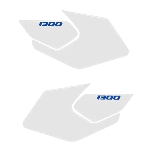 DYDGUTUFB 3D-Epoxidharz-Aufkleber Seitentank-Pads Schutz-Kit Für R 1300 GS R1300GS 2024 2025 Motorrad-Tankpads(White kit) von DYDGUTUFB