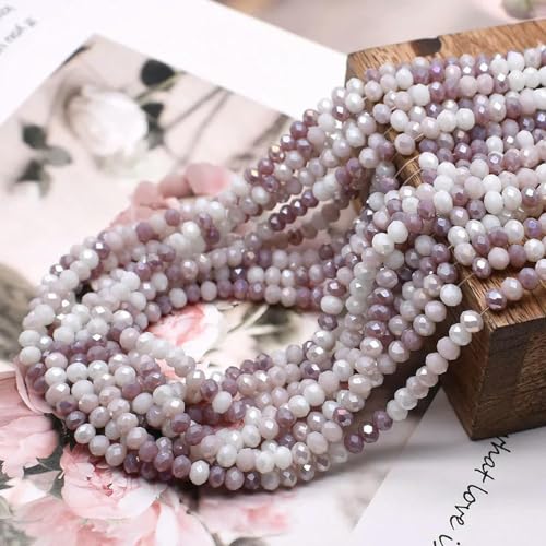 DYETEE Gemischte Farben, 2 mm, 3 mm, 4 mm, Kristall-Rondell-Perlen, facettierte Glasperlen, lose Distanzperlen für Schmuckherstellung, DIY, weibliches Armband DYETEE Gemischte Farben, 2 mm, 3 mm, 4 mm, Kristall-Rondell-Perlen, facettierte Glasperlen, lose Distanzperlen für Schmuckherstellung, DIY, weibliches Armband von DYETEE