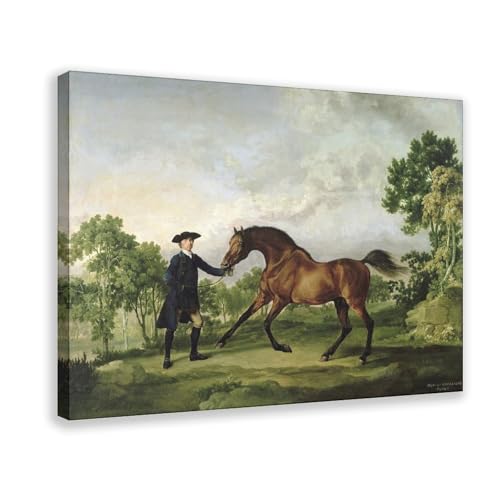 George Stubbs, The Duke Of Ancasters Bay Hengst, blanko, gehalten von einem Bräutigam, modernes Poster, Wandkunst, Dekordruck, Gemälde, Wohnzimmer, Schlafzimmer, Dekoration, 60 x 90 cm George Stubbs, The Duke Of Ancasters Bay Hengst, blanko, gehalten von einem Bräutigam, modernes Poster, Wandkunst, Dekordruck, Gemälde, Wohnzimmer, Schlafzimmer, Dekoration, 60 x 90 cm von DYHXA
