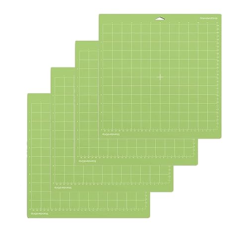 Schneidematten für Cricut, 4 Stück Schneidematten für Cricut Explore One/Air/Air 2/Maker (StandardGrip LightGrip StrongGrip FabricGrip) rutschfest langlebig Bastelmatte Ersatzzubehör für Cricut von DYLYMX