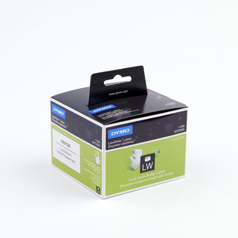 DYMO® Etikett LabelWriter, Rückenschild, ablösbar, Papier, 41 x 89 mm, weiß (300 Stück), Sie erhalten 1 Packung á 300 Stück von DYMO