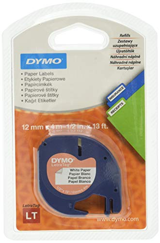 DYMO 12mm LetraTAG Paper tape - Blase - 29 mm - 96 mm (S0721500) von DYMO