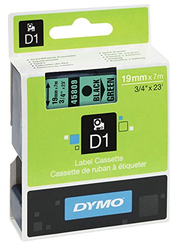 DYMO Beschriftungsband D1 45809 / 19 mm / Druck schwarz / Band grün / für DYMO 2000, 5500, LM 200/300/350/350D/360D/400/450/450D/500TS/PC/PC II/PnP WiFi, LabelWriter 450 DUO, LP 300/350/420P DYMO Beschriftungsband D1 45809 / 19 mm / Druck schwarz / Band grün / für DYMO 2000, 5500, LM 200/300/350/350D/360D/400/450/450D/500TS/PC/PC II/PnP WiFi, LabelWriter 450 DUO, LP 300/350/420P von DYMO