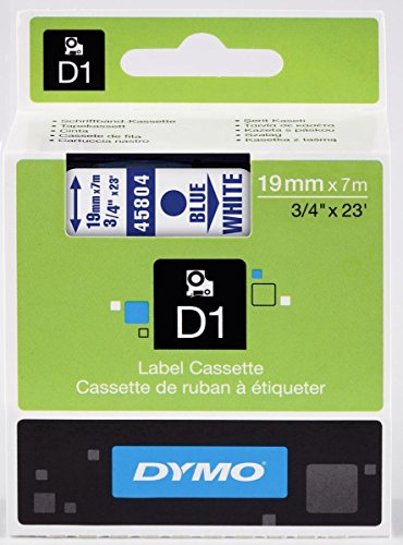 DYMO D1-Etikettenband Authentisch | blau auf weiß | 19 mm x 7 m | selbstklebendes Schriftband | für LabelManager-Beschriftungsgerät DYMO D1-Etikettenband Authentisch | blau auf weiß | 19 mm x 7 m | selbstklebendes Schriftband | für LabelManager-Beschriftungsgerät von DYMO