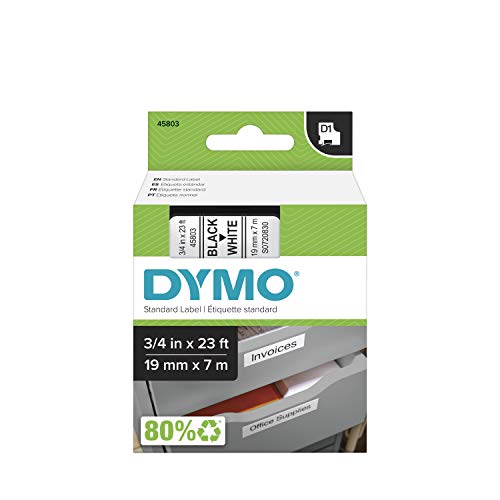 DYMO D1 Standard - Black on White - 19mm von DYMO