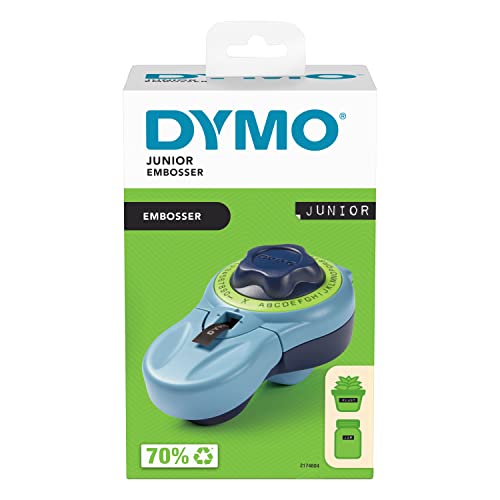 DYMO Junior Etikettenprägegerät | Ergonomisches Beschriftungsgerät für eine komfortable Verwendung durch Erwachsene und Kinder konzipiert | für den Heimbedarf DYMO Junior Etikettenprägegerät | Ergonomisches Beschriftungsgerät für eine komfortable Verwendung durch Erwachsene und Kinder konzipiert | für den Heimbedarf von DYMO