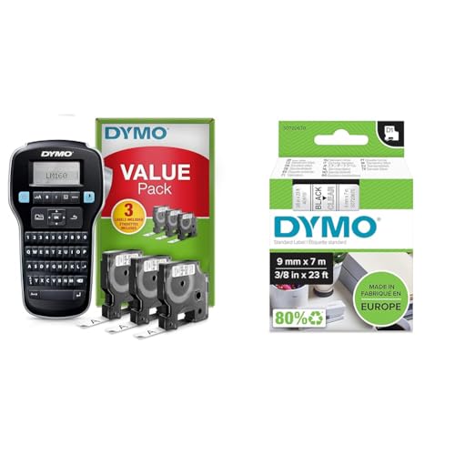 DYMO LabelManager 160 Tragbares Beschriftungsgerät Starter-Set & Original D1-Etikettenband | schwarz auf transparent | 9 mm x 7 m | selbstklebendes Etikettenband | für LabelManager-Beschriftungsgerät DYMO LabelManager 160 Tragbares Beschriftungsgerät Starter-Set & Original D1-Etikettenband | schwarz auf transparent | 9 mm x 7 m | selbstklebendes Etikettenband | für LabelManager-Beschriftungsgerät von DYMO