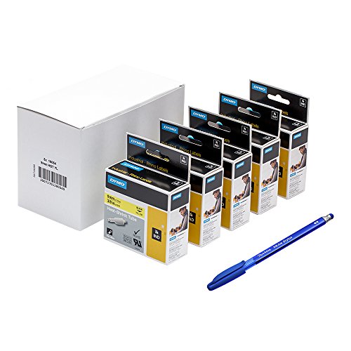 Dymo 18054 Rhino Industrieletiketten, Schrumpfschlauch, 9 mm x 1,5 m, Schwarz auf Gelb, 5 Stück Dymo 18054 Rhino Industrieletiketten, Schrumpfschlauch, 9 mm x 1,5 m, Schwarz auf Gelb, 5 Stück von DYMO