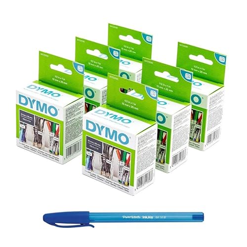 Dymo 6X DYMO Authentic LabelWriter Kleine Mehrzwecketiketten S0722530 | 13 mm x 25 mm | Selbstklebend | Rolle mit 1000 Stück | Leicht abziehbare Etiketten | für LabelWriter-Etikettendrucker | Hergeste Dymo 6X DYMO Authentic LabelWriter Kleine Mehrzwecketiketten S0722530 | 13 mm x 25 mm | Selbstklebend | Rolle mit 1000 Stück | Leicht abziehbare Etiketten | für LabelWriter-Etikettendrucker | Hergeste von DYMO