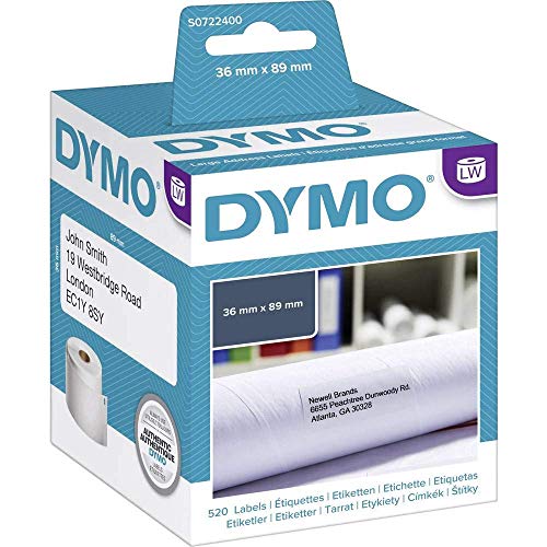Dymo - 99012 /S0722400 Original-Etikettenstreifen, Weiß, 2 Stück von DYMO
