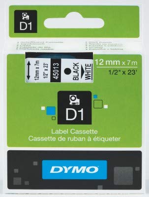 Dymo D1 Standard-Etiketten, Schwarz auf Weiß, 7 m x 12 mm, So720530 Dymo D1 Standard-Etiketten, Schwarz auf Weiß, 7 m x 12 mm, So720530 von DYMO