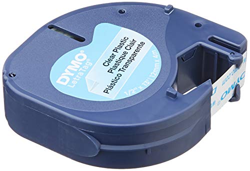 Dymo LetraTag-Band, Plastik 12mm x 4m schwarz auf transparent Dymo LetraTag-Band, Plastik 12mm x 4m schwarz auf transparent von DYMO