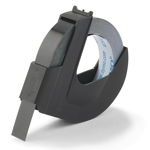 Dymo ORIGINAL Vinyl selbstklebendes Prägeband Schriftband, weißer Druck auf, 3 Stück Dymo ORIGINAL Vinyl selbstklebendes Prägeband Schriftband, weißer Druck auf, 3 Stück von DYMO