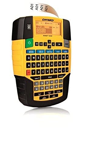 DYMO Rhino 4200 Etikettiergerät | Industrielles Beschriftungsgerät mit QWERTZ Tastatur von DYMO