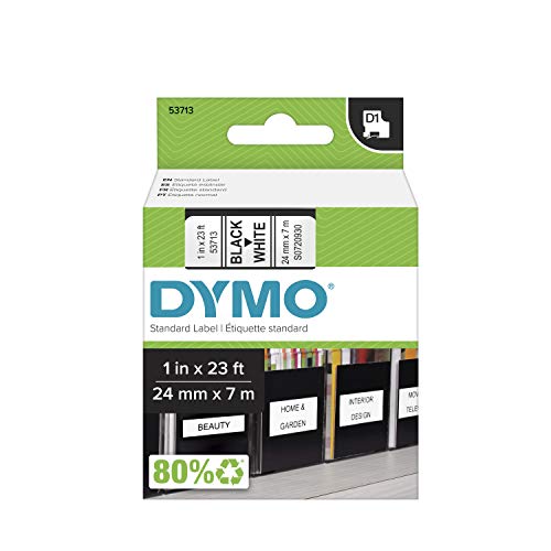 Dymo S0720930 Schriftbänder D1 24 x 7 schwarz/weiß Dymo S0720930 Schriftbänder D1 24 x 7 schwarz/weiß von DYMO