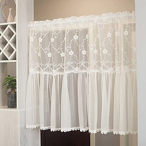 DYPZQL Vintage Scheibengardine Kurzgardine Landhausstil Bistrogardine Cafe Vorhang Voile Retro Spitze Kchengardine Vorhang Bistrogardine Wei Kurzstores Vorhnge Fr Badezimmer Schlafzimmer DYPZQL Vintage Scheibengardine Kurzgardine Landhausstil Bistrogardine Cafe Vorhang Voile Retro Spitze Kchengardine Vorhang Bistrogardine Wei Kurzstores Vorhnge Fr Badezimmer Schlafzimmer von DYPZQL