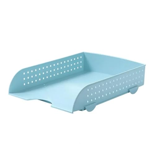 1 stücke Datei Ablage Papier Rack Dokument Organizer Aus Kunststoff for Den Täglichen(1pcs blue) von DYYEUAVT