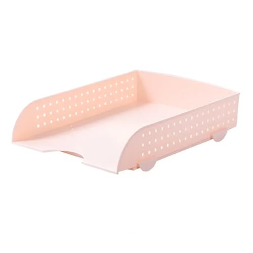1 stücke Datei Ablage Papier Rack Dokument Organizer Aus Kunststoff for Den Täglichen(1pcs pink) von DYYEUAVT