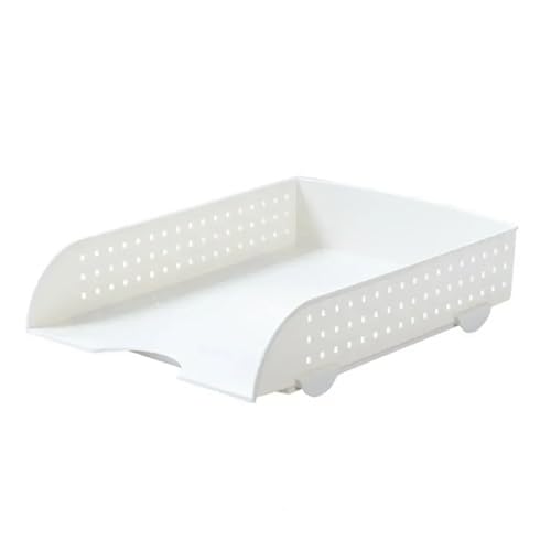 1 stücke Datei Ablage Papier Rack Dokument Organizer Aus Kunststoff for Den Täglichen(1pcs white) von DYYEUAVT