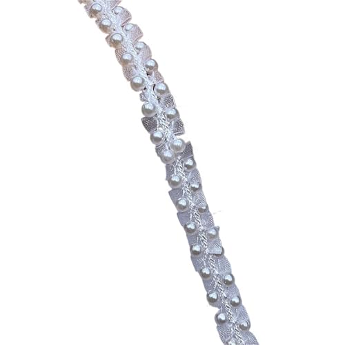 10 Yards Weiß/schwarz Perlen Spitzenband Trim Handgemachte DIY Nähen Kleidungsstück Handwerk Hochzeit Kleid Materialien Spitze Perle Trim(Style 6 1cm) von DYYEUAVT