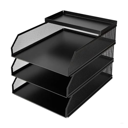 3/4-stufige Büro-Aktenablagen Papieraufbewahrung Briefablage Schreibtisch-Organizer Notizbücher Sortierer Rack Supplies(Three layers) von DYYEUAVT
