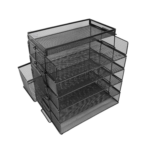 5 fach Papier Organizer Mesh Datei Sorter Brief Lagerung Schreibtisch Mit Top Box Stift Container for Schule 5 fach Papier Organizer Mesh Datei Sorter Brief Lagerung Schreibtisch Mit Top Box Stift Container for Schule von DYYEUAVT