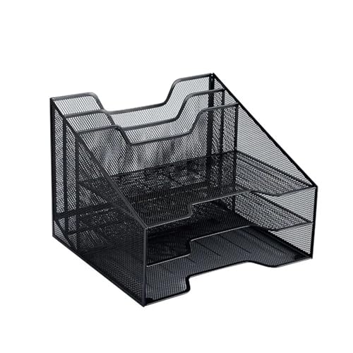 Briefablage Organizer Schreibtisch Mesh Datei mit 3 Papier und 2 vertikalen aufrecht Abschnitt Metall Ordner Sorter for Off Briefablage Organizer Schreibtisch Mesh Datei mit 3 Papier und 2 vertikalen aufrecht Abschnitt Metall Ordner Sorter for Off von DYYEUAVT