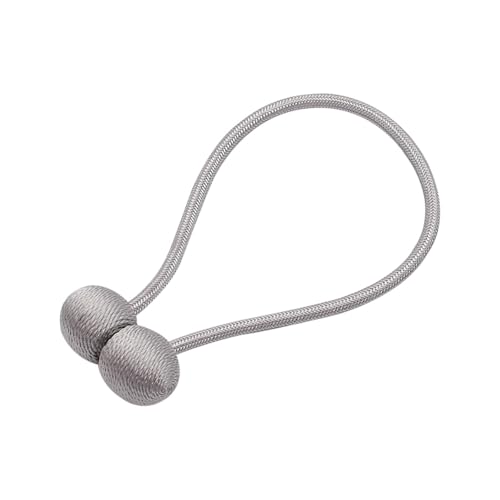 DYYEUAVT 1 Stück Perlenvorhang Magnetkugel Krawatte Seilrücken Holdbacks Schnalle Clips Zubehör Stangen Accessoires Hakenhalter Home Dekorationen(Light Grey) von DYYEUAVT