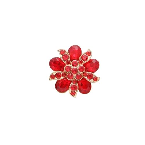 DYYEUAVT 1 stücke Legierung Metall Knöpfe for Handarbeiten Kleidung Frauen Mantel Anzug Strickjacke Nähen Zubehör(Rose) von DYYEUAVT