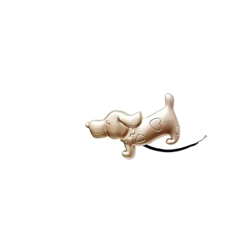 DYYEUAVT 1PC Kreative Magnet Vorhang Schnalle Tier Katze Vorhang Riemen Halter Haken Dekorative Home Accessorie(Gold Dog) von DYYEUAVT