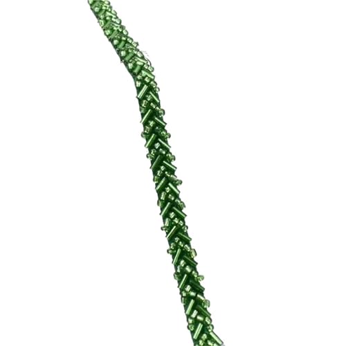 DYYEUAVT 2/5 Yards 7mm Perlen Spitze Stoff Trim Band Kleidung Dekoration Trimmen Fransen Hochzeit Kleid DIY Nähzubehör(Color 09,7mm-2Yards) von DYYEUAVT
