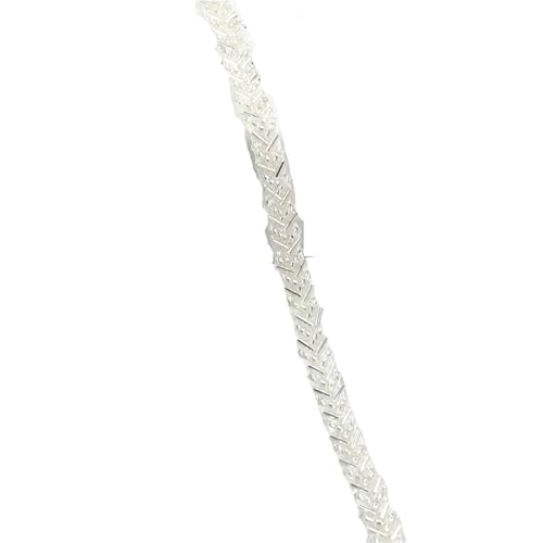 DYYEUAVT 2/5 Yards 7mm Perlen Spitze Stoff Trim Band Kleidung Dekoration Trimmen Fransen Hochzeit Kleid DIY Nähzubehör(Color-13,7mm-5Yards) von DYYEUAVT