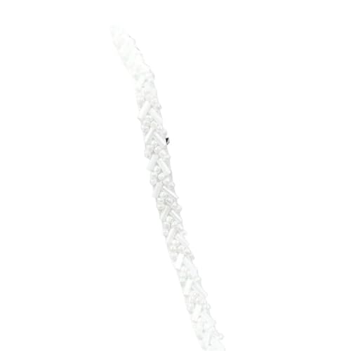 DYYEUAVT 2/5 Yards 7mm Perlen Spitze Stoff Trim Band Kleidung Dekoration Trimmen Fransen Hochzeit Kleid DIY Nähzubehör(Color-16,7mm-2Yards) von DYYEUAVT