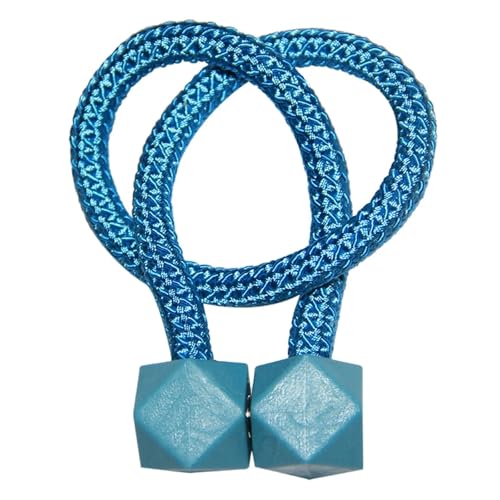 DYYEUAVT 2 Stück Magnet Vorhang Raffhalter Würfel Ball Schnalle Vorhang Cilp Magnetische Raffhalter Holdback Zubehör Vorhänge Halter Seilgurt(Blue1) von DYYEUAVT