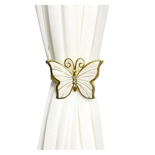 DYYEUAVT 2 Teile/Satz Lotus Design Vorhang Schnallen Vorhang Raffhalter for Home Schlafzimmer Wohnzimmer Fenster Vorhang Wohnaccessoires(C03-2pcs) von DYYEUAVT