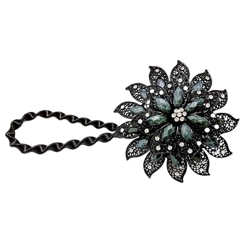 DYYEUAVT 2PC Magnet Vorhang Raffhalter Frühling Strass Stahldraht Blume geformt magnetische Vorhang Schnalle Clip Fenster Halter Zubehör(Color 3) von DYYEUAVT