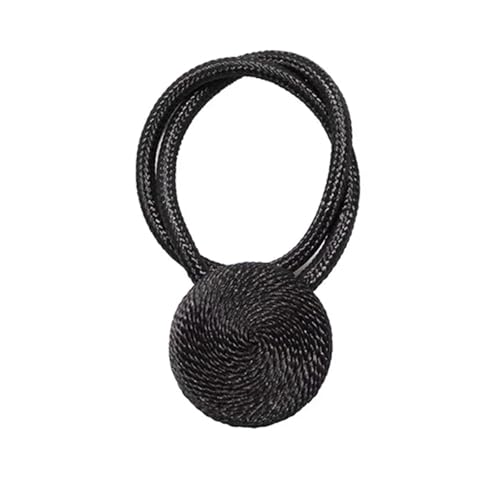 DYYEUAVT 2PC Starke Magnetische Raffhalter Vorhang Wohnkultur Schnalle Clips Zubehör Schnallen Vorhang Haken Halter Holdback Verband(Black) von DYYEUAVT