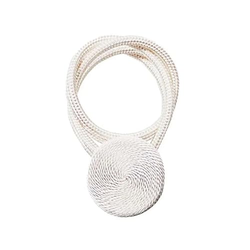 DYYEUAVT 2PC Starke Magnetische Raffhalter Vorhang Wohnkultur Schnalle Clips Zubehör Schnallen Vorhang Haken Halter Holdback Verband(White) von DYYEUAVT
