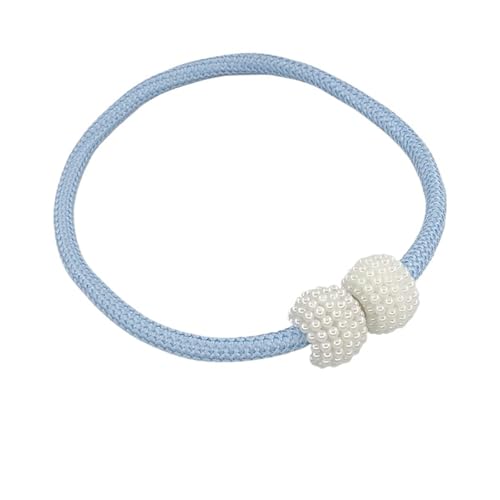 DYYEUAVT 2PCS Perle Magnetische Vorhang Clip Vorhang Halter Raffhalter Schnalle Clips Hängende Kugel Schnalle Raffhalter Vorhang Dekor Zubehör(Blue) von DYYEUAVT
